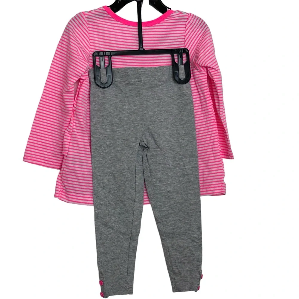 Carters 24M 2T Baby Girl Bunny‎ & Fish Outfits Pants Set Short Set 2 Outfits NWT